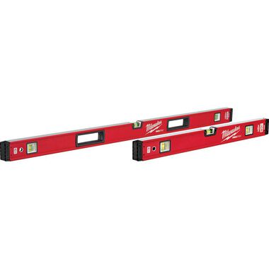 Milwaukee 24 in./48 in. REDSTICK Magnetic Box Level Set, large image number 0