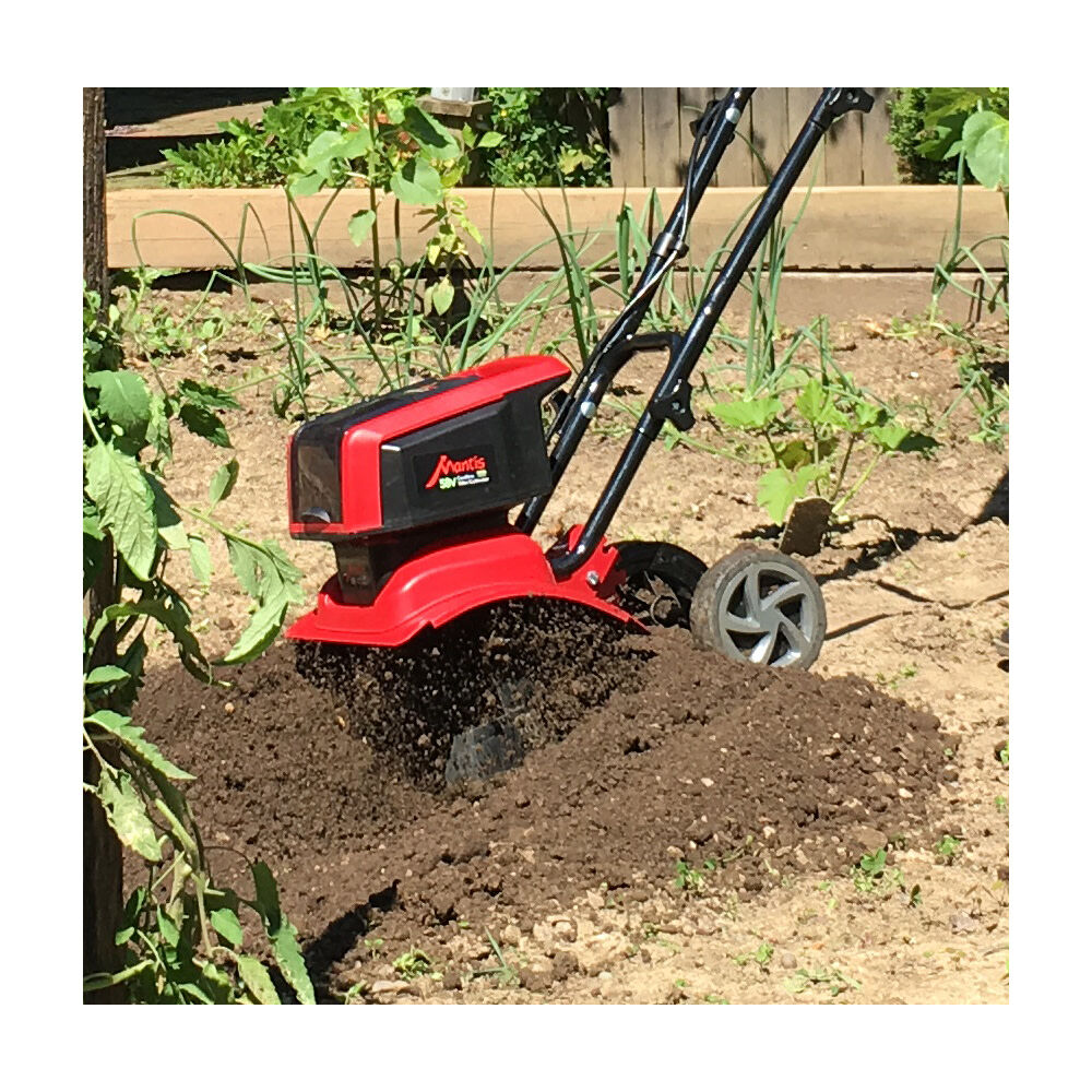 Mantis battery operated tiller clearance
