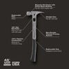 Stiletto TIBONE 15oz Milled/Curved Titanium Framing Hammer, small image number 2