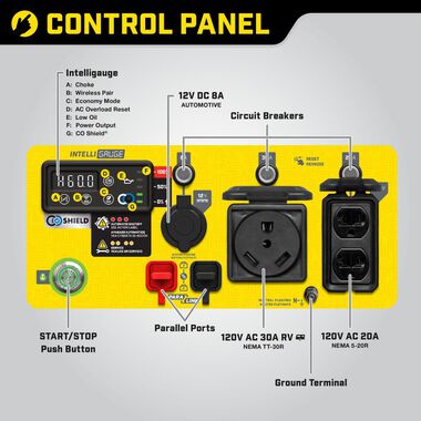 Champion Power Equipment 4250-Watt Open Frame Inverter with CO Shield and Wireless Remote Start, large image number 9