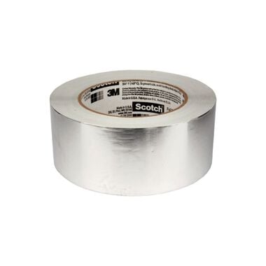 3M Scotch Aluminum Foil Tape 2in x 50yd Rubber Adhesive