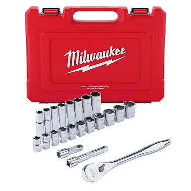 Milwaukee 22 pc. 1/2 in. Socket Wrench Set (SAE), large image number 0