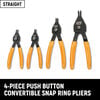 GEARWRENCH Convertible Push Button Snap Ring Pliers Set 4 Pieces, small image number 3