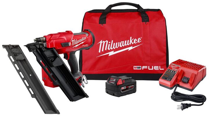 Milwaukee M18 FUEL 30 Degree Framing Nailer Kit & Extended Capacity Magazine