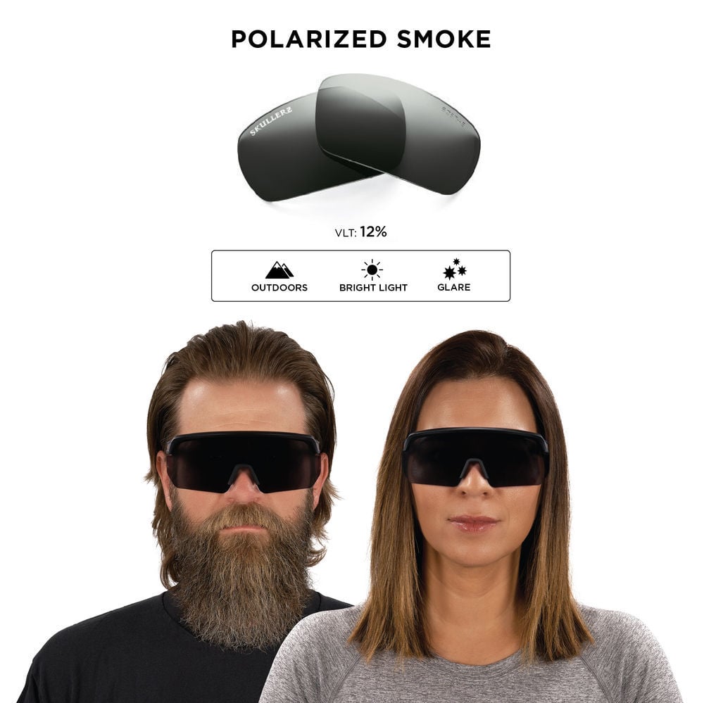 Ergodyne Polarized Safety Glasses, Matte Black Frame, Smoke Lens, large image number 8