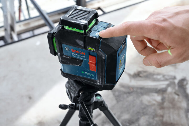 Bosch 3.7V 360-Degree Green-Beam Three-Plane Leveling and Alignment Laser, large image number 8