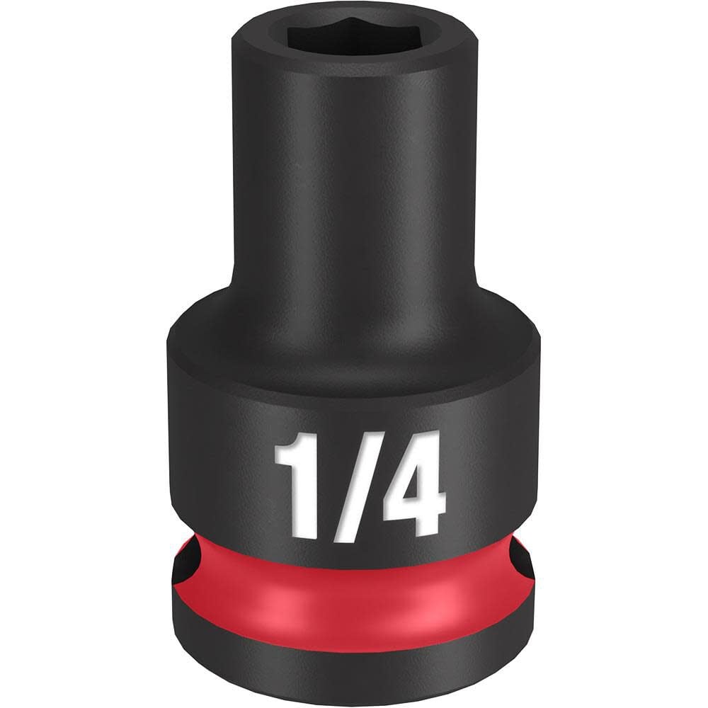 Milwaukee Impact Socket 3/8in Drive 1/4in Standard 6 Point, large image number 1