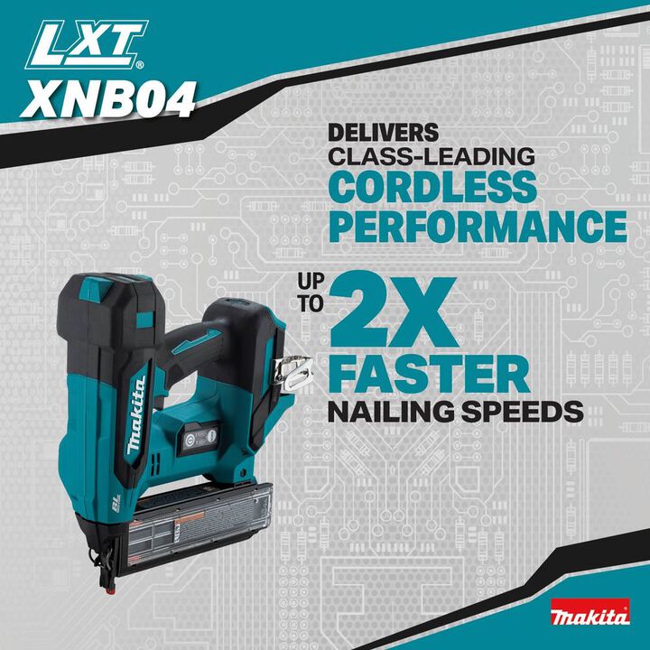 Makita 18V LXT LithiumIon Brushless Cordless 2 Inch Brad Nailer 18 Gauge (Bare Tool), large image number 2