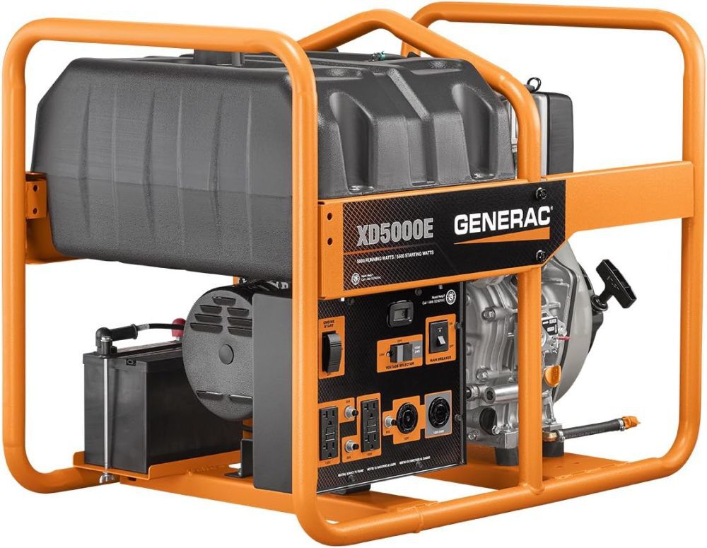 Generac 5,500 Watt Diesel Fueled 50-State Portable Generator, large image number 4