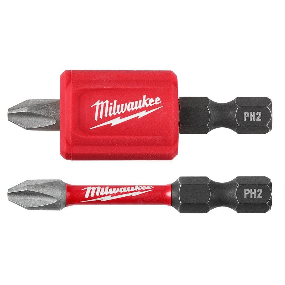 Milwaukee SHOCKWAVE Impact Duty Magnetic Attachment & PH2 Bit Set 3pc  48-32-4550 - Acme Tools