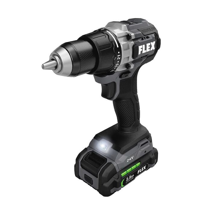 FLEX 24V Drill Driver and 1/4in Impact Driver Kit, large image number 2