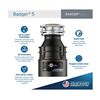 InSinkErator Badger 5-1/2 HP Intermittent Continuous Feed Garbage Disposal, small image number 2