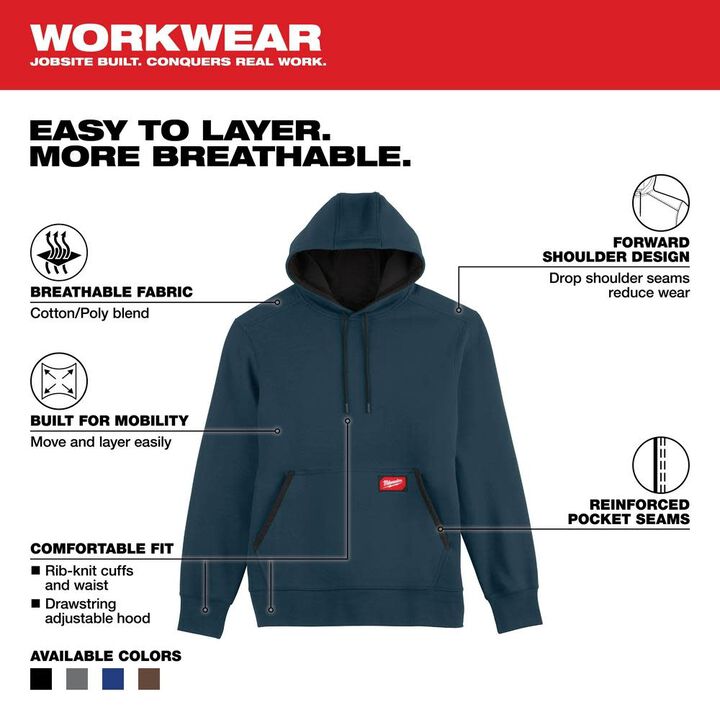 Milwaukee Midweight Pullover Hoodie, large image number 1