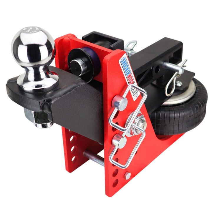 Shocker Hitch HD 20K 2 Inch Air Receiver Hitch & Raised Ball Mount 2-5/16 Inch Hitch Ball, large image number 0
