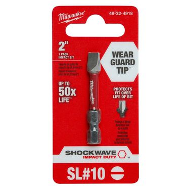 Milwaukee SHOCKWAVE 2 in. Impact Slotted 1/4 in. Power Bit, large image number 6