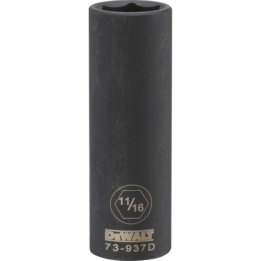 DEWALT 1/2 Drive X 11/16 6PT Deep Impact Socket, large image number 1
