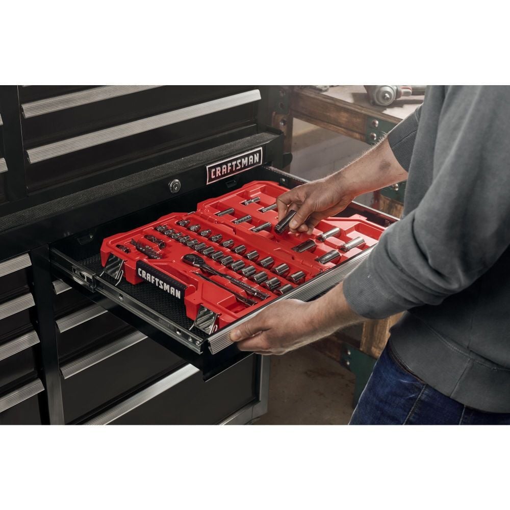 CRAFTSMAN S2000 Series 52 Inch Wide 8-Drawer Tool Chest, Black, large image number 9