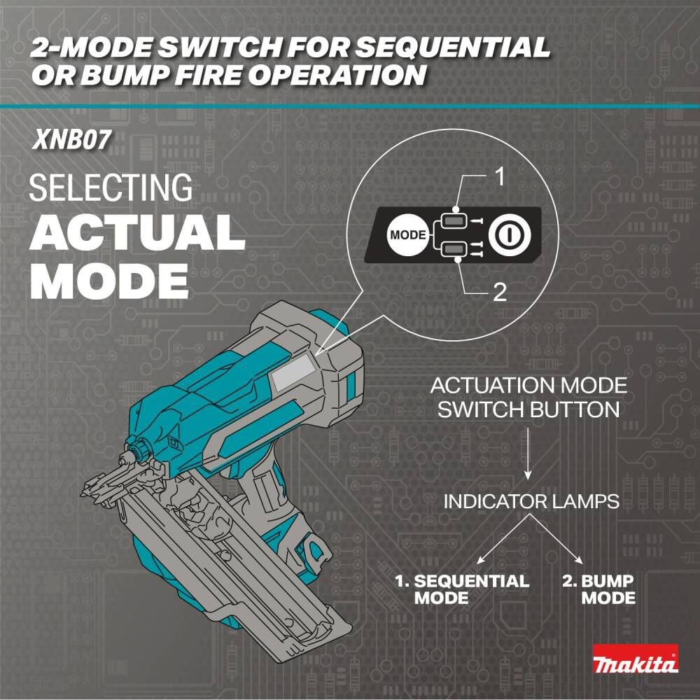Makita 18V LXT Lithium-Ion Brushless Cordless 30 Degree Clipped Head 3-1/2 Inch Framing Nailer 4 Ah Kit, large image number 7
