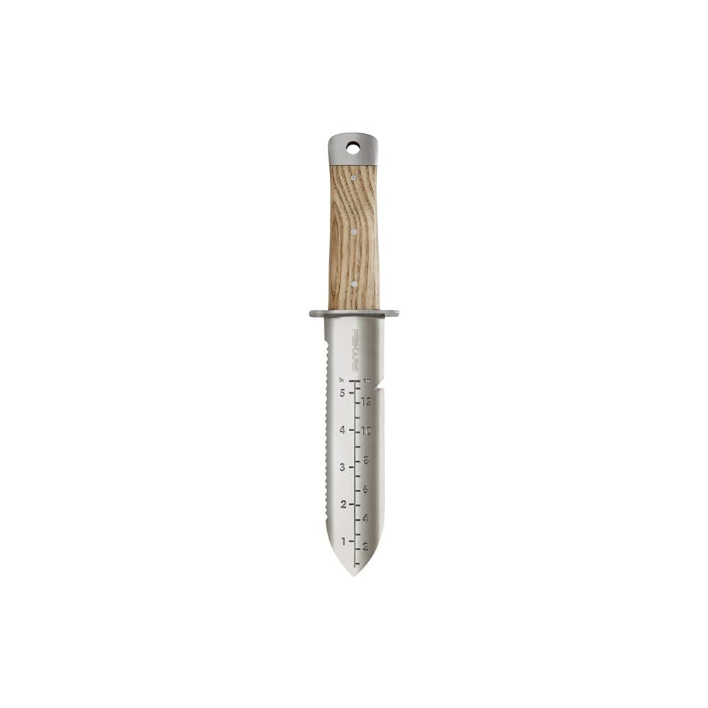 Fiskars Wooden Handle Multi Purpose Hori Hori Planting Tool – 370880-1002