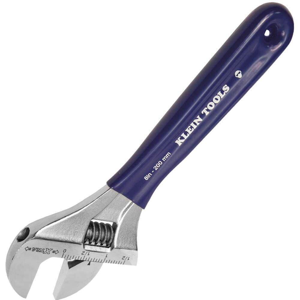 Klein Tools 8 Inch Slim-Jaw Precision Adjustable Wrench, large image number 1