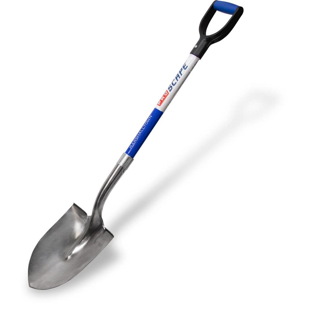 Marshalltown ROUND POINT STAINLESS STEEL SHOVEL W/D-GRIP, large image number 1