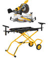 DEWALT 12 in Double Bevel Sliding Compound Miter Saw with Wheeled Saw Stand Bundle, small