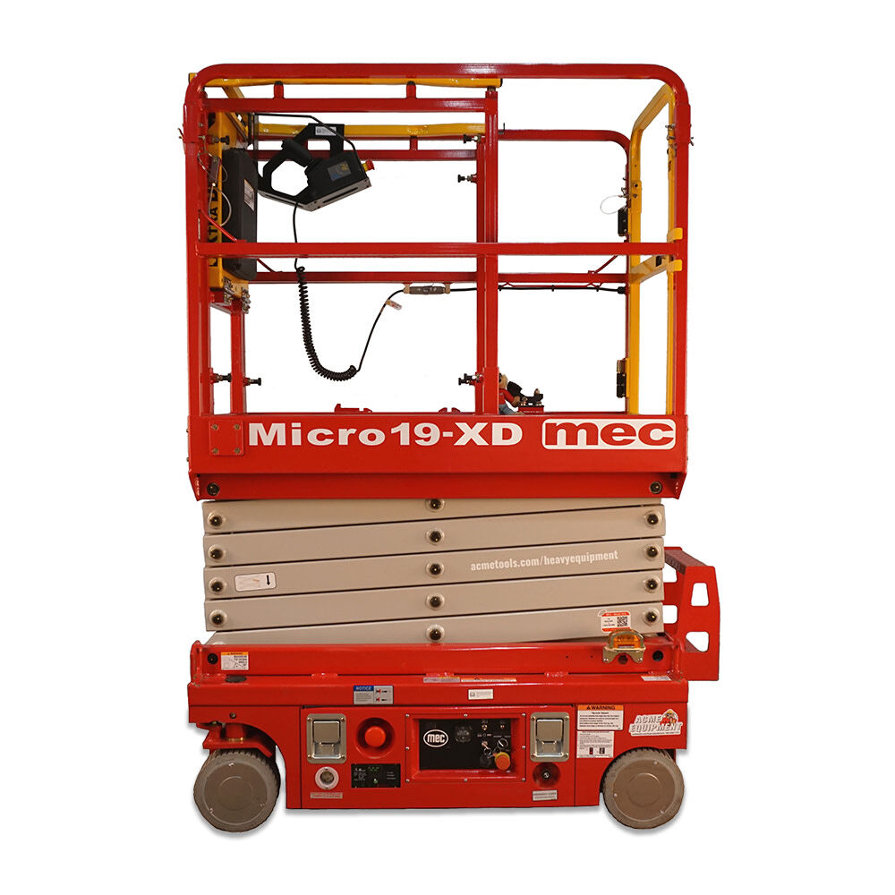 mec 19 Ft. XtraDeck Micro Slim Electric Scissor Lift MICRO 19XD from