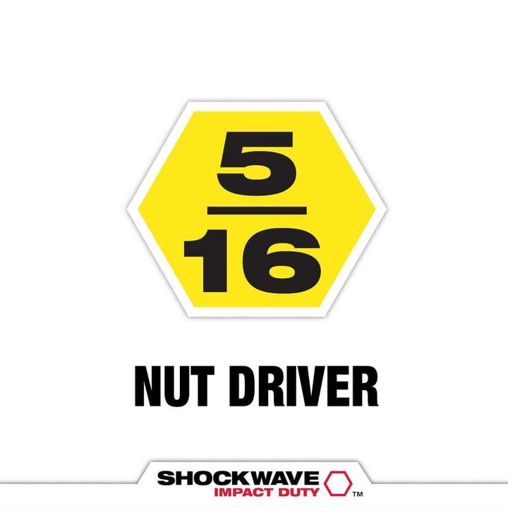 Milwaukee SHOCKWAVE Impact Duty 5/16 x 2-9/16 Magnetic Nut Driver, large image number 1