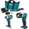 Makita 12V CXT Impact Wrench, Ratchet & Flashlight Kit Bundle, small image number 1