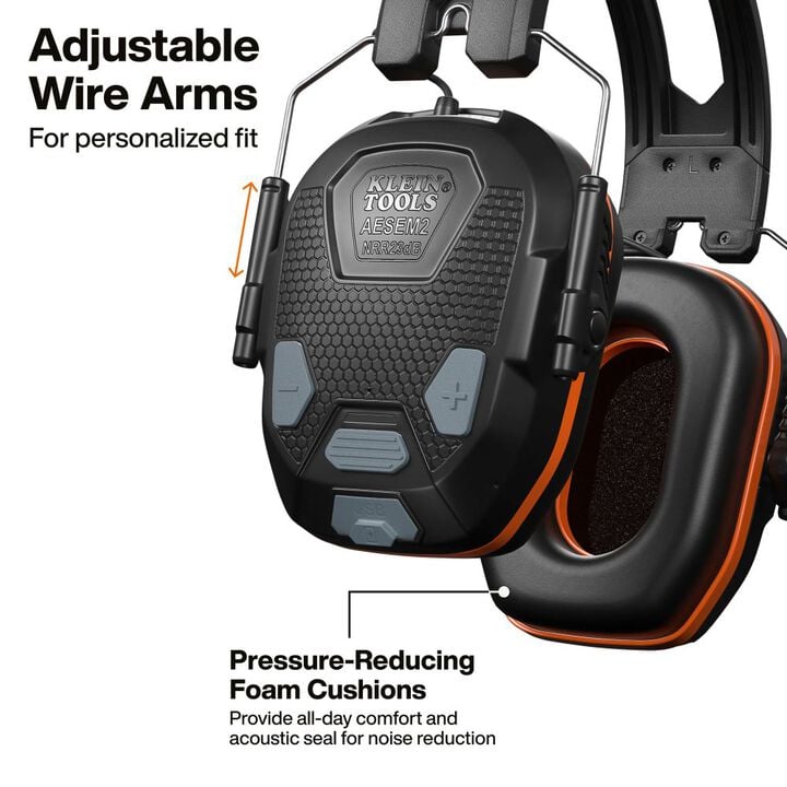 Klein Tools Slim Bluetooth Earmuffs, large image number 4