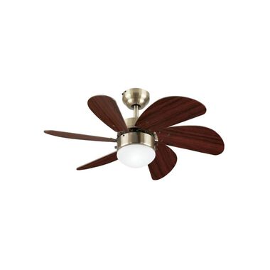 Westinghouse 30in Turbo Swirl Brass LED Indoor Ceiling Fan