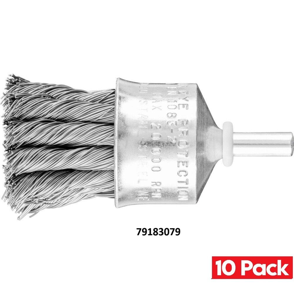 Pferd 1/4 Inch x 2-13/16 Inch, 0.014 Inch Carbon Steel Knot End Brush Bundle, 10 Pieces, large image number 2