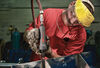 Ingersoll Rand 1/4 In. Inlet 1HP 0.75KW Rear Exhaust Straight Air Die Grinder, small image number 2