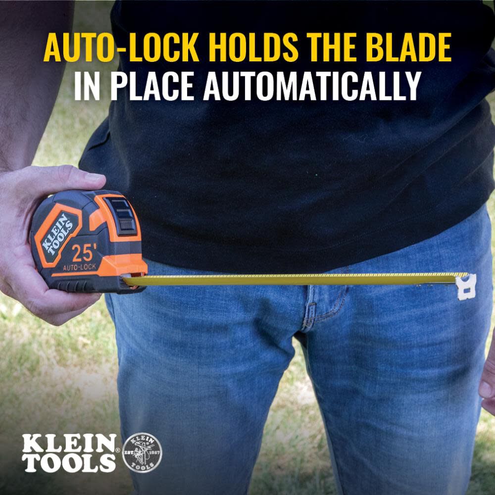 Klein Tools Tape Measure, 25' Auto-Lock, large image number 4