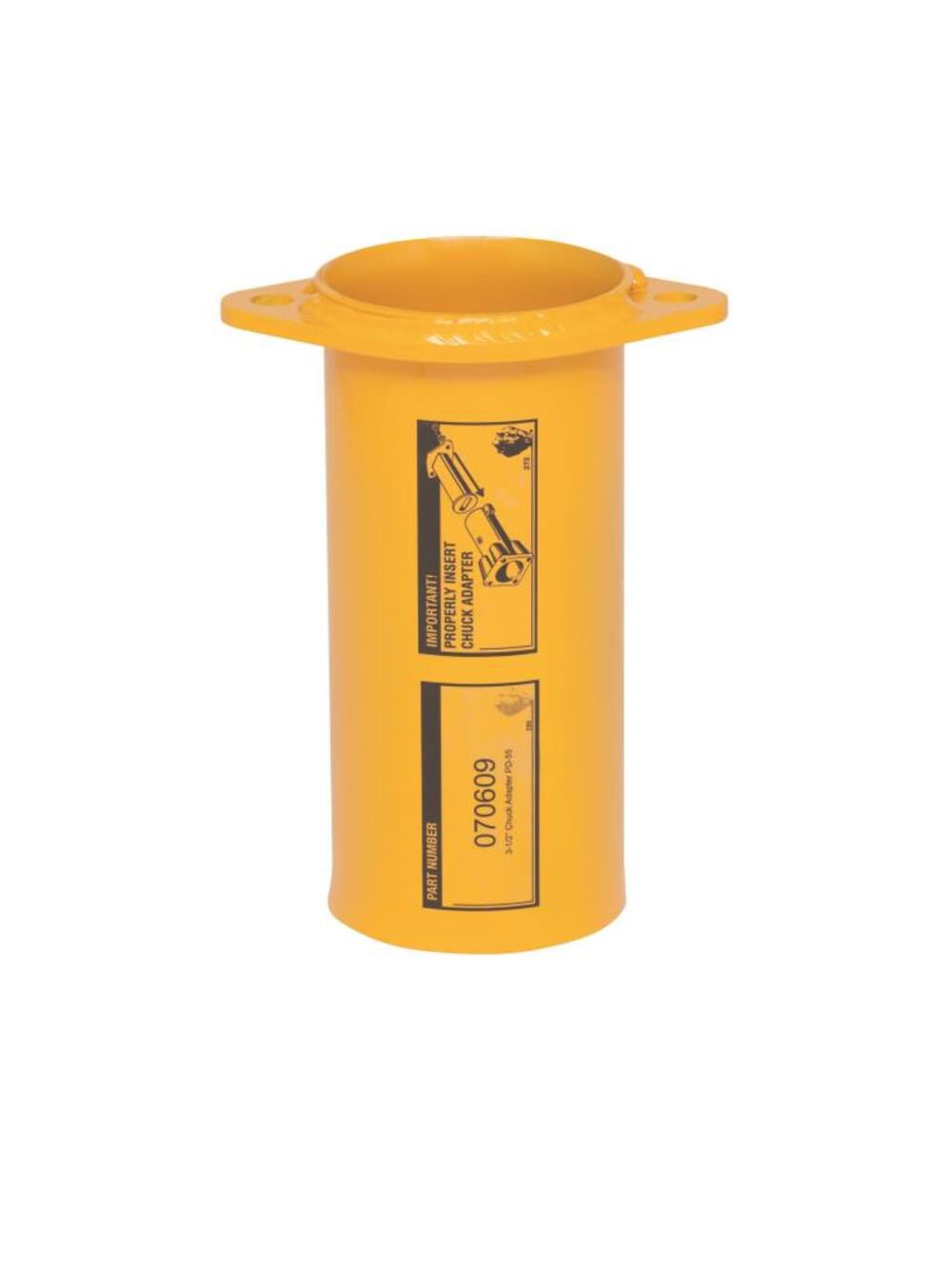 Rhino Tool 3-1/2 in Chuck Adapter for PD-55/HPD 60 - 070609