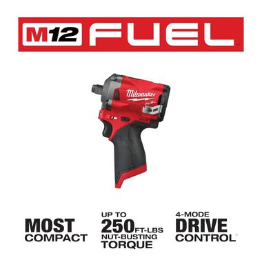 Milwaukee M12 FUEL Stubby 1/2 in. Impact Wrench  (Bare Tool), large image number 1