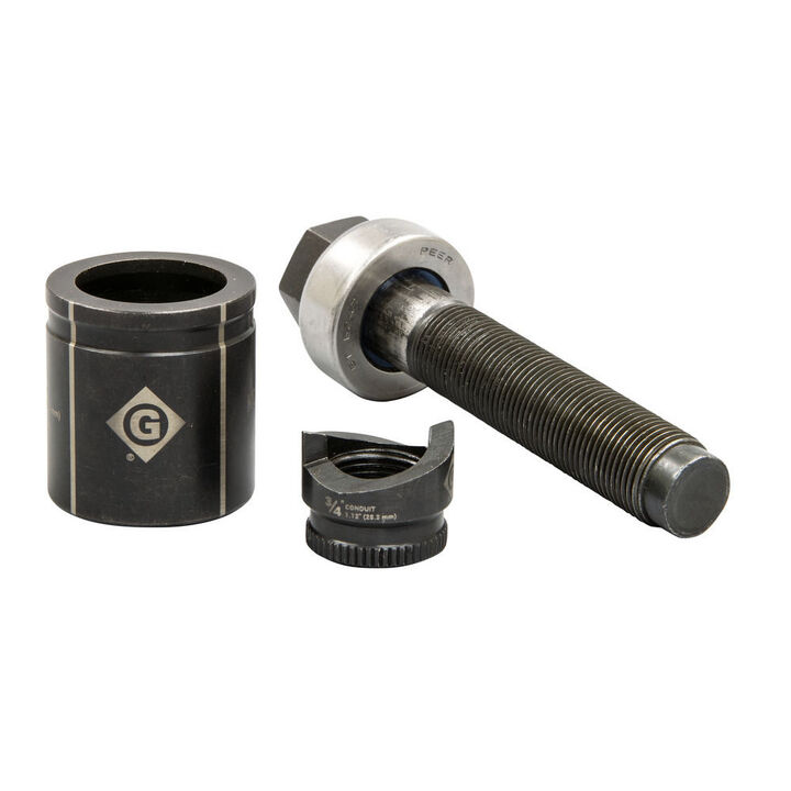 Greenlee 3/4 Inch Conduit Size Slug Buster Manual Knockout Set, large image number 1