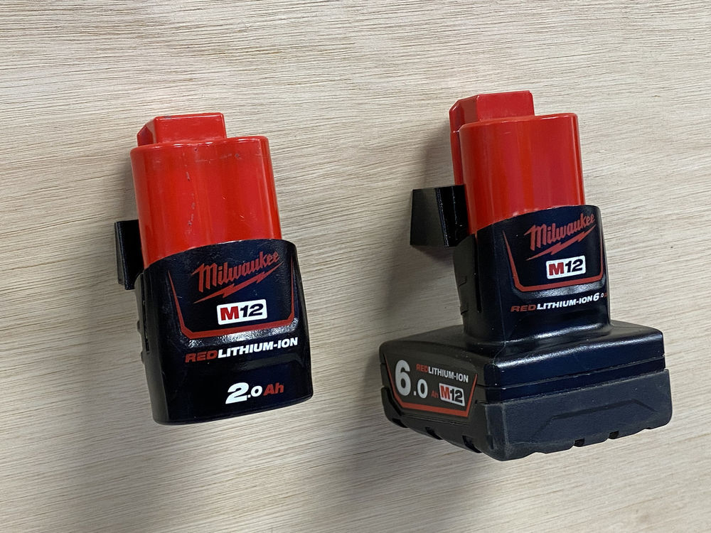 Stealthmounts Battery Mounts for Milwaukee M12 6pk Red, large image number 2