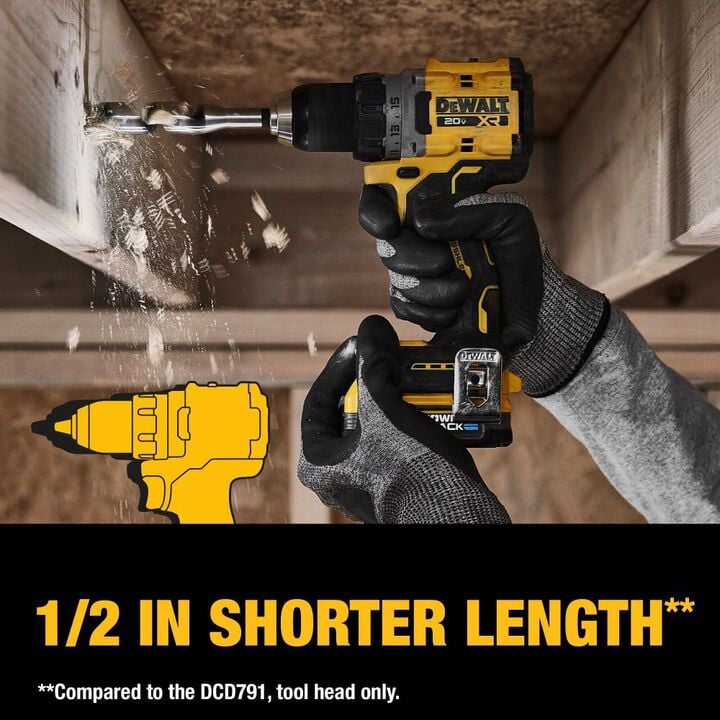 DEWALT 20V XR COMPACT DRILL DRIVER with POWERSTACK, large image number 7