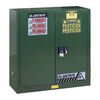 Justrite 30 Gallon Green Self Close Safety Cabinet, small image number 1