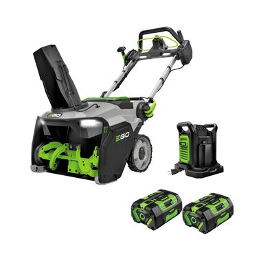 EGO 21 Inch Single-Stage Snow Blower Kit 2 x 6Ah Batteries + Dual Port Charger
