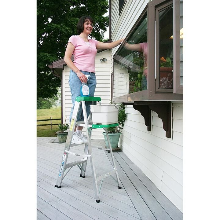 Werner 4 Ft Aluminum Type II Step Ladder, large image number 6