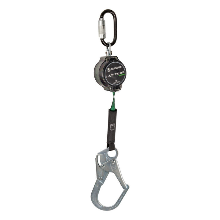 Safewaze Latitude Pro 7 Ft. Single Web SRL-P: Triple Lock Carabiner, Rebar Hook, large image number 0