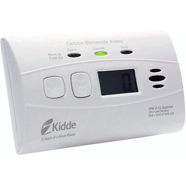 Kidde C3010D Sealed Lithium Battery Power CO Alarm with Digital Display