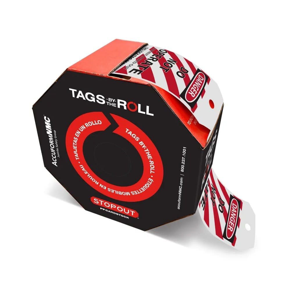 Accuform Cardstock OSHA Danger Do Not Operate Equipment Locked Out Tag – TAR470