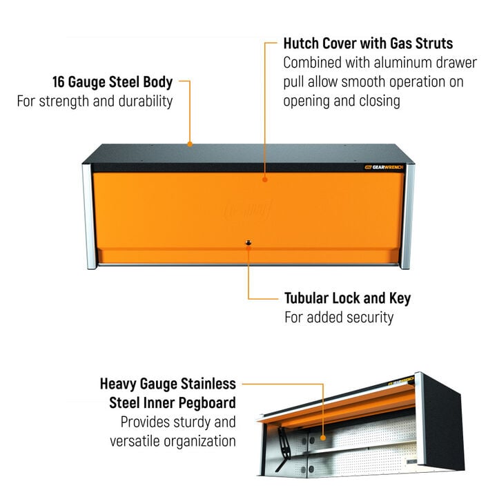 GEARWRENCH 72 Inch x 24 Inch Top Mount Hutch for Rolling Tool Cabinet, large image number 1