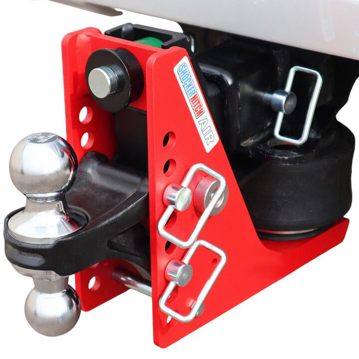 Shocker Hitch 14K 2 Inch Air Receiver Hitch & Chrome Combo Ball Mount with 2 Inch & 2 5/16 Inch Hitch Balls, large image number 1