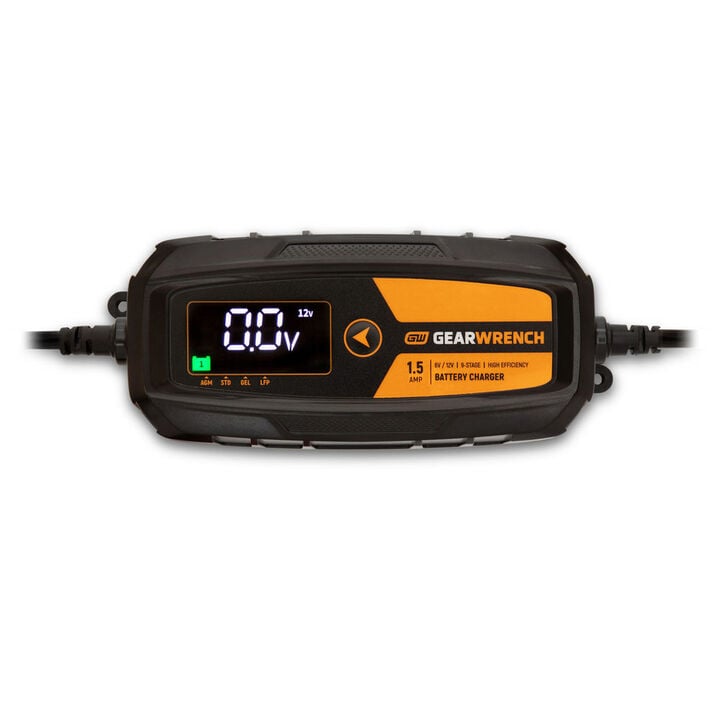 GEARWRENCH 1.5A 6V/12V Battery Charger and Maintainer