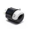 Leviton 20A 120/208V White & Black 4Pole 4 Wire Non Grounded Plug, small image number 2