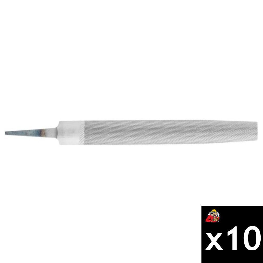 Pferd 8 Inch x 3/4 Inch Coarse Cut Half-Round File Bundle, 10 Pieces, large image number 1